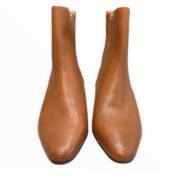 J. Crew Tan Brown Leather Western Boots Burnished Sand Sz 11 NEW WITHOUT BOX! - Picture 2 of 11